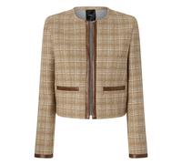 PINKO, ,Jackets ,Donna ,Beige ,L Giacca Leggera Tweed Finale