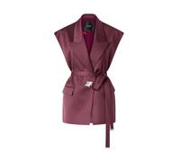 PINKO, ,Jackets ,Donna ,Marrone ,S Giacca smanicata in satin