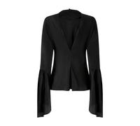 PINKO, ,Jackets ,Donna ,Nero ,M Blusa in Crêpe de Chine con Scollo Posteriore