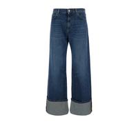 PINKO - Jeans Wanda Gamba Larga Risvoltati - - Jeans - Donna - Blu - W25