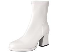 Pinko JOMELI Tronchetto Similpelle S, Stivaletto Donna, I41_Grigio Perla, 40 EU