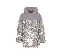 Pinko Kids abito in felpa con paillettes grigio 10a