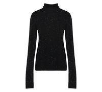 PINKO, ,Knitwear ,Donna ,Nero ,M Moss Top a Maniche Lunghe con Paillettes