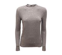 PINKO - Koch Maglia Jersey Full Strass - - Knitwear - Donna - Grigio - S
