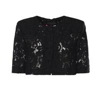 PINKO - Lace Spencer Jacket - - Jackets - Donna - Nero - M