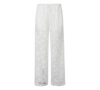PINKO - Laurie Pantalone Pizzo Rebrodé - - Trousers - Donna - Bianco - M