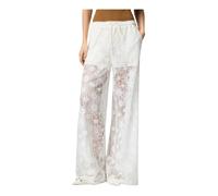 PINKO - Laurie Pantalone Pizzo Rebrodé - - Trousers - Donna - Bianco - S