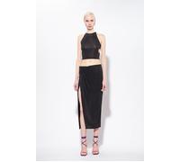 PINKO Leningrado Gonna Jersey Fluido Drappeggiato Black Taglia: M | Minigonne Outlet | Donna | Nero