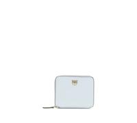 PINKO Light Blue Calf Leather Bos Taurus Wallet