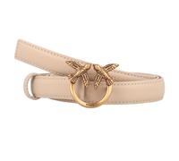 PINKO Love Berry Cintura Pelle 100 cm beige