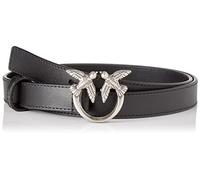 PINKO Love Berry Cintura Pelle 90 cm grigio