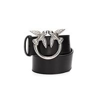 Pinko Love Berry Hips Simply 1 Belt H4 Cintura, Z99_Nero Limousine, L Donna
