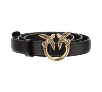 PINKO - Love Berry Leather Belt - - Accessories - Donna - Nero - S