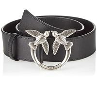 Pinko Love Berry Simply H4 Belt Vite Cintura, Z99O_Nero-Old Silver, M Donna