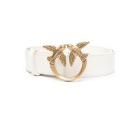 PINKO - Love Birds High Leather Belt 4cm - - Accessories - Donna - Bianco - M
