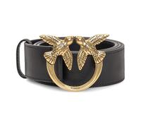 PINKO - Love Birds High Leather Belt 4cm - - Accessories - Donna - Nero - XS