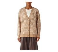 PINKO - Love Birds Jacquard Cardigan - - Knitwear - Donna - Marrone - M