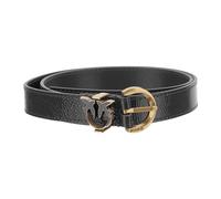 PINKO - Love Birds Leather Belt - - Accessories - Donna - Nero - XS