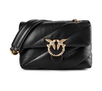 Pinko Love Puff Classic New Buckle Borsa a spalla nero, pelle di pecora, donna