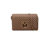 Pinko Love Click Classic Sheep Nappa Chevron, Donna, D01Q_Biscotto Zenzero-Antique Gold, One Size