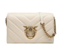 Pinko Love Click Classic Sheep Nappa, LOVE CLICK CLASSIC SHEEP NAPPA Donna, Z14q_bianco Seta-antique Gold, Taglia unica