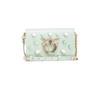 PINKO Love Click Mini Pelle Liscia C Ocean Wave-shiny Gold Taglia: OS | Pochette Outlet | Donna | Giallo