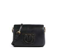 Pinko Love Click Puff Baby Borsa a tracolla nero, pelle di pecora, donna