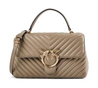 PINKO Love Lady Borsetta Vera Pelle 26 cm grigio