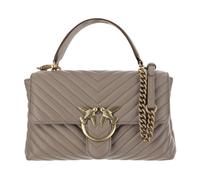 PINKO Love Lady Borsetta Vera Pelle 26 cm grigio