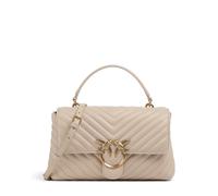 Pinko Love Lady Puff Classic Borsa a mano beige, pelle di pecora, donna