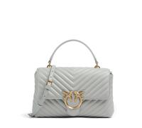 Pinko Love Lady Puff Classic Borsa a mano grigio chiaro, pelle, donna