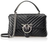 Pinko Love Lady Puff Classic Borsa a mano nero, pelle, donna