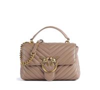 Pinko Love Lady Puff Mini Borsa a mano marrone chiaro, pelle, donna