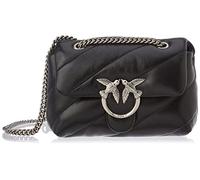 Pinko Love Mini Puff Maxi Quilt 8 Cl, Borsa Donna, Z99o_nero-old Silver, Taglia unica