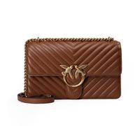PINKO Love One Borsa a tracolla Pelle 26.5 cm marrone