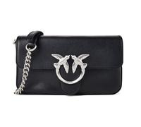 PINKO Love one Borsa a tracolla Vera Pelle 23 cm nero