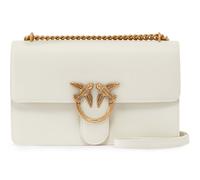 Pinko Love One Classic Borsa a spalla beige, pelle di vacchetta finemente grana, donna
