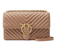 Pinko Love One Classic DC Sheep Nappa Chevron, Borsa Donna, D01Q_Biscotto Zenzero-Antique Gold, Taglia Unica