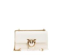 Pinko Love One Classic DC Vitello SE, Borsa Donna, Z14Q_Bianco Seta-Antique Gold, U