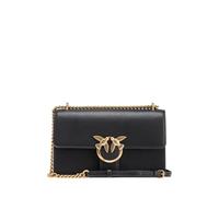 PINKO Love One Classic Dc Vitello Se Nero Antique Gold Taglia Unica