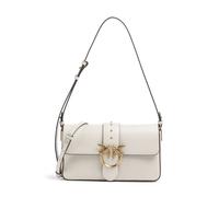 Pinko Love One Classic Slouchy Borsa a spalla bianco, pelle di vacchetta finemente grana, donna