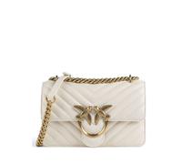 Pinko Love One Mini Borsa a spalla beige, pelle a grana fine, donna