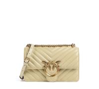 Pinko Love One Mini Borsa a spalla giallo, pelle a grana fine, donna