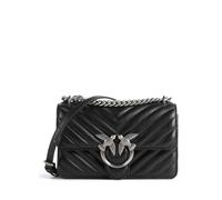 Pinko Love One Mini Borsa a spalla nero, pelle granulata, donna
