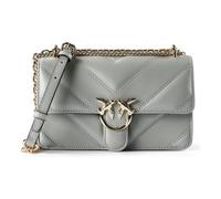 PINKO Love One Mini Borsa a tracolla Vera Pelle 20.5 cm grigio