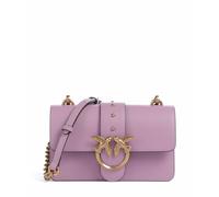 Pinko Love One Mini Borsa a tracolla viola, pelle di vitello finemente grana, donna