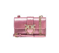 PINKO Love One Mini Cl Ayers Laminat Powder Pink-shiny Gold Taglia: OS | Pochette Outlet | Donna | Giallo