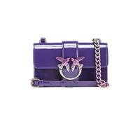 PINKO Love One Mini Cl Pelle Sfumata Imperial Purple-old Silver Taglia: OS | Pochette Outlet | Donna | Grigio