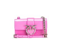 PINKO Love One Mini Cl Pelle Sfumata Rose Petal-old Silver Taglia: OS | Pochette Outlet | Donna | Rosa