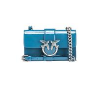 PINKO Love One Mini Cl Pelle Sfumata Teal-old Silver Taglia: OS | Pochette Outlet | Donna | Grigio